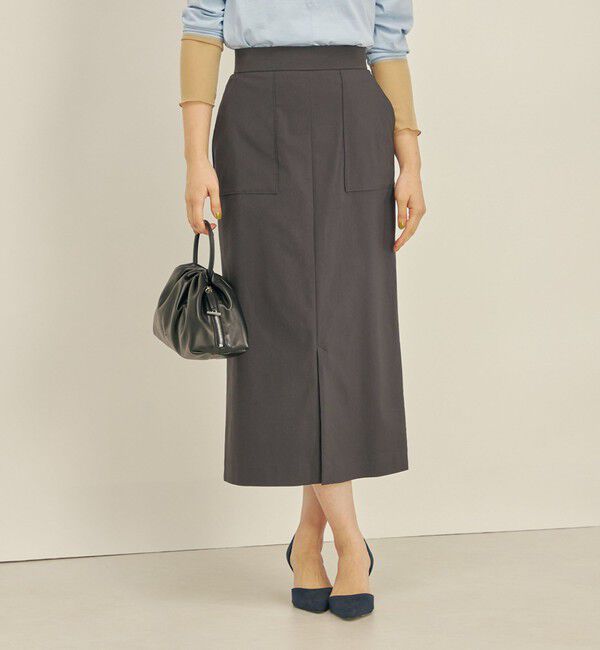 SHIPS for women「〈手洗い可能〉ハイストレッチ カラー タイト スカート」|スカート|