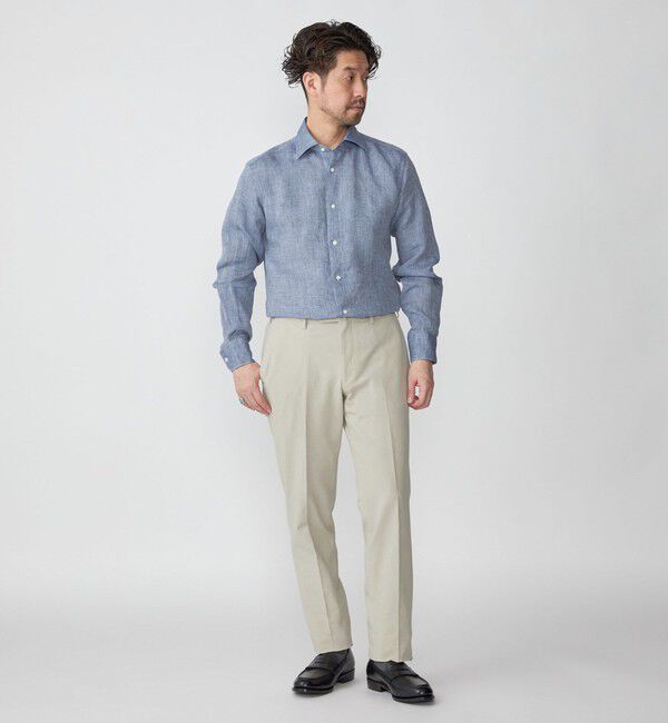 SHIPS「SHIPS: 〈ウエスト調整可能〉 ジャージ ドビー パンツ」|チノ|