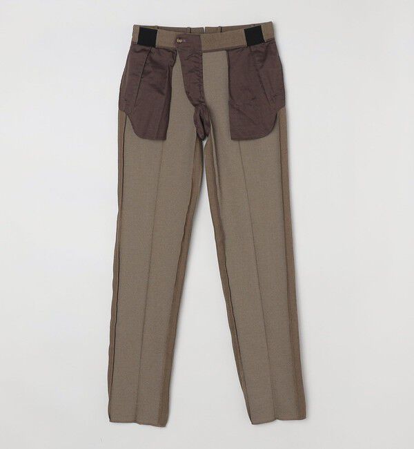 SHIPS「SHIPS: 〈ウエスト調整可能〉 ジャージ ドビー パンツ」|チノ|