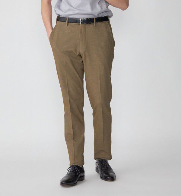 SHIPS「SHIPS: 〈ウエスト調整可能〉 ジャージ ドビー パンツ」|チノ|