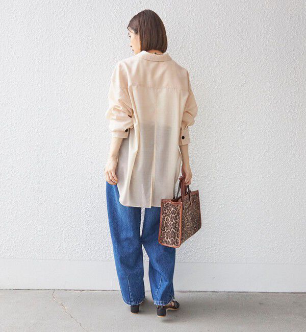 SHIPS for women「〈洗濯機可能〉ウォッシャブル ウール ボイル シャツ」|シャツ・ブラウス|