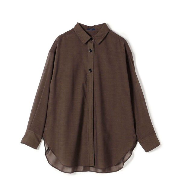 SHIPS for women「〈洗濯機可能〉ウォッシャブル ウール ボイル シャツ」|シャツ・ブラウス|