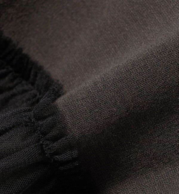 SHIPS for women「* 〈手洗い可能〉チュール ドッキング ニット ◇」|ニット・セーター|