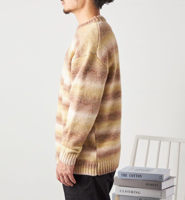 SHIPS any「SHIPS any: 〈手洗い可能〉ランダム グラデーション カラー クルーネック ニット◇」|ニット・セーター|