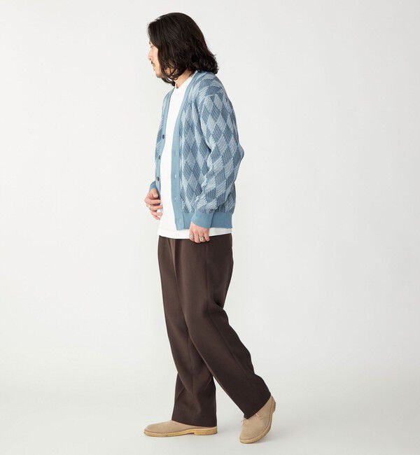 SHIPS「SHIPS: 〈手洗い可能〉ジオメトリック ジャカード カーディガン」|カーディガン|