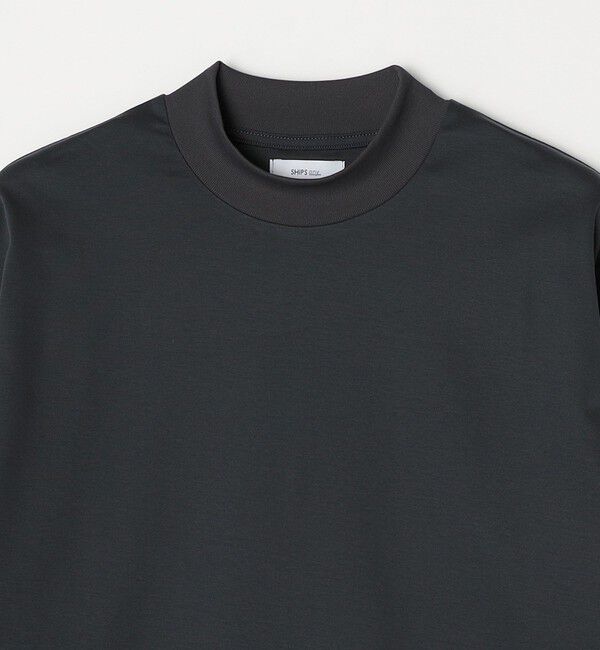 SHIPS any「SHIPS any: スムースコットン モックネック Tシャツ (ロンT)◇」|Tシャツ・カットソー|