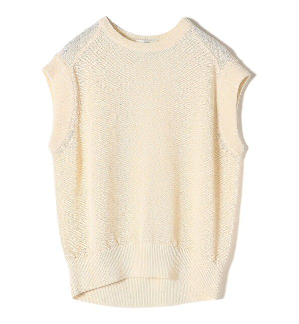 SHIPS for women「〈手洗い可能〉ラメ混 ペーパー 編地 コンビ プルオーバー ◇」|ニット・セーター|