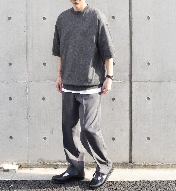 SHIPS any「SHIPS any: 〈手洗い可能〉リネンミックス サマーニット リラックス シアー Tシャツ◇」|Tシャツ・カットソー|