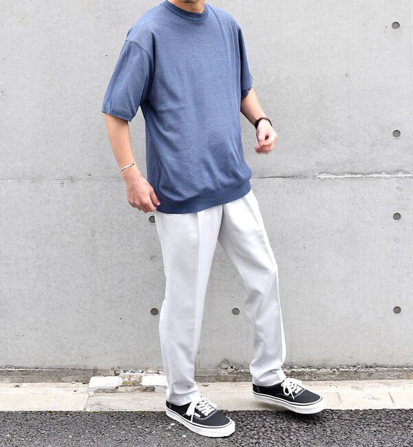 SHIPS any「SHIPS any: 〈手洗い可能〉リネンミックス サマーニット リラックス シアー Tシャツ◇」|Tシャツ・カットソー|