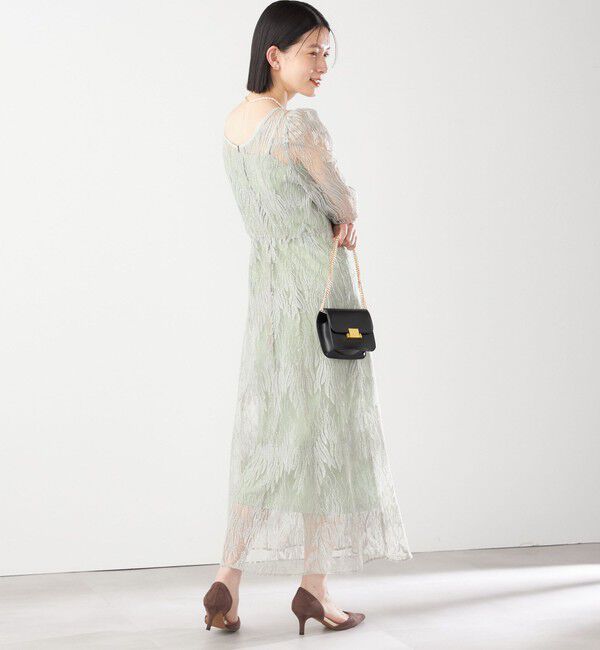 SHIPS for women「kaene:スパンコール 刺繍 ワンピース（セレモニー対応可）」|ワンピース|