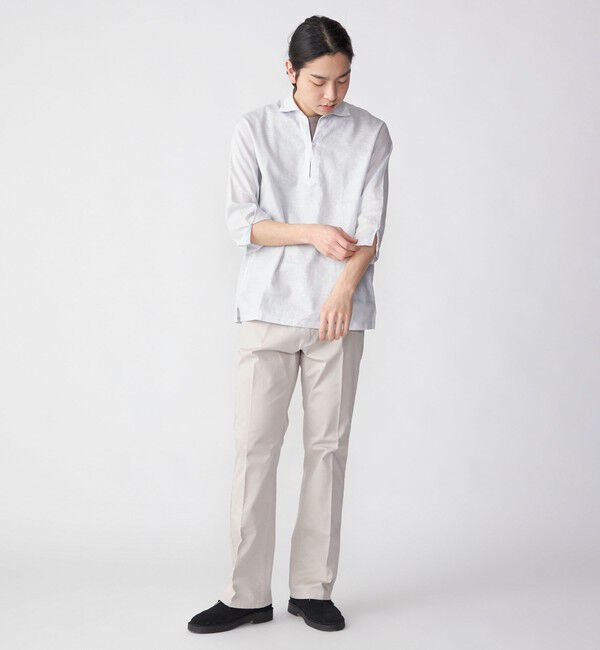 SHIPS「SHIPS: SOLOTEX(R) リネン 7スリーブ カプリシャツ」|シャツ・ブラウス|