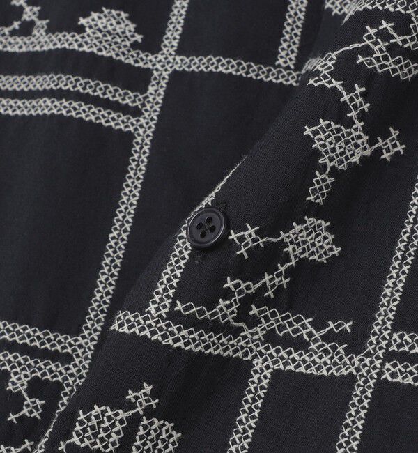 SHIPS「SHIPS: エンブロイダリー オープンカラー シャツ」|シャツ・ブラウス|