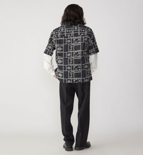 SHIPS「SHIPS: エンブロイダリー オープンカラー シャツ」|シャツ・ブラウス|