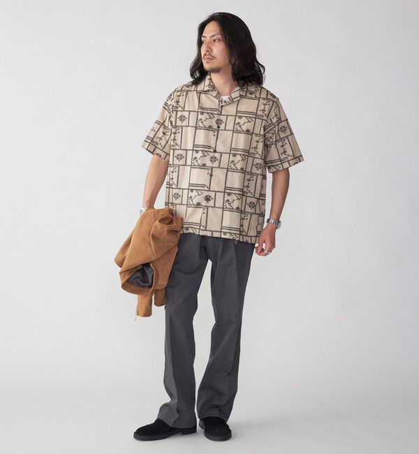 SHIPS「SHIPS: エンブロイダリー オープンカラー シャツ」|シャツ・ブラウス|