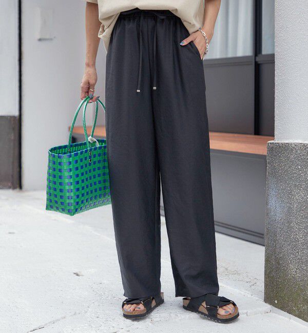 SHIPS for women「《一部追加予約》〈手洗い可能〉ツイル ドロスト パンツ」|その他|