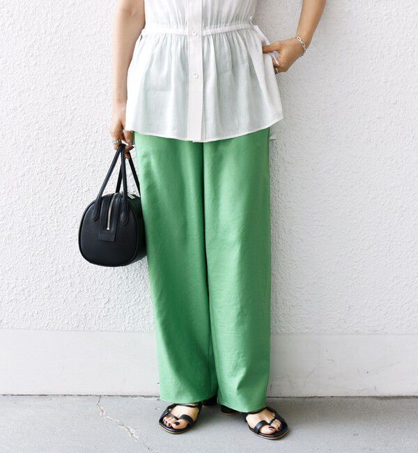 SHIPS for women「《一部追加予約》〈手洗い可能〉ツイル ドロスト パンツ」|その他|