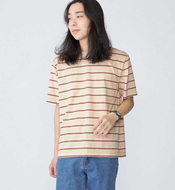 SHIPS「SHIPS: TEXBRID(R) リネン グラデーション ボーダー Tシャツ」|Tシャツ・カットソー|