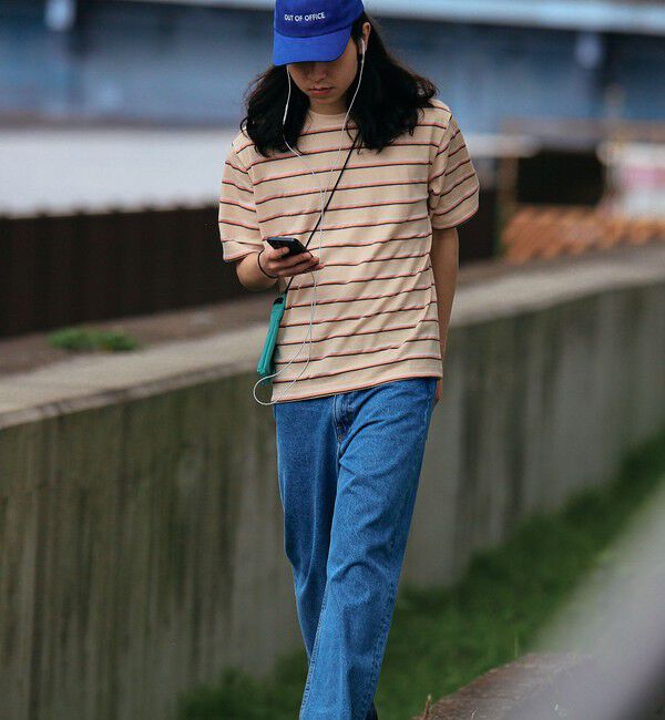 SHIPS「SHIPS: TEXBRID(R) リネン グラデーション ボーダー Tシャツ」|Tシャツ・カットソー|