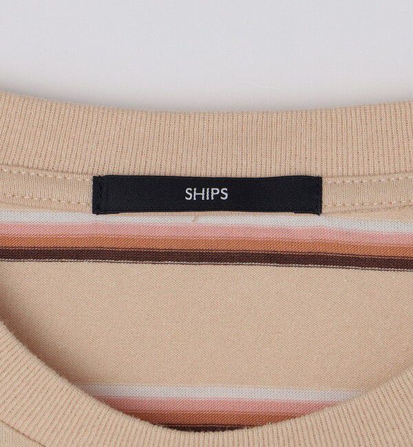SHIPS「SHIPS: TEXBRID(R) リネン グラデーション ボーダー Tシャツ」|Tシャツ・カットソー|