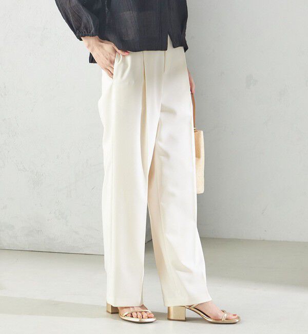 SHIPS for women「〈手洗い可能〉ツイル ストレート パンツ（セットアップ対応）」|その他|