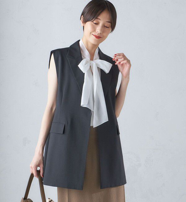 SHIPS for women「ウール混 ボックス テーラード ジレ」|ベスト・ジレ|