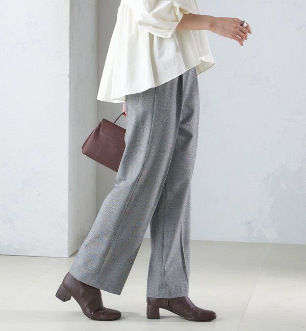 SHIPS for women「〈手洗い可能〉両面起毛 ストレート パンツ」|その他|