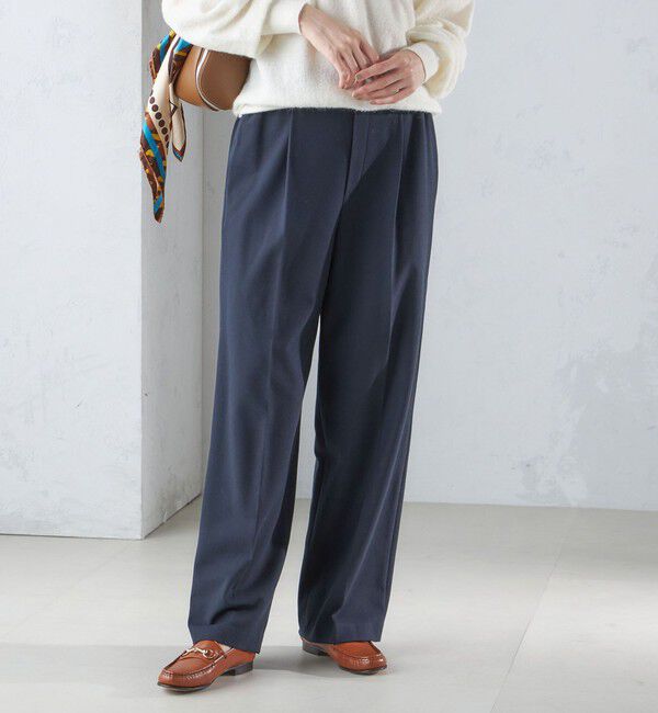 SHIPS for women「〈手洗い可能〉両面起毛 ストレート パンツ」|その他|