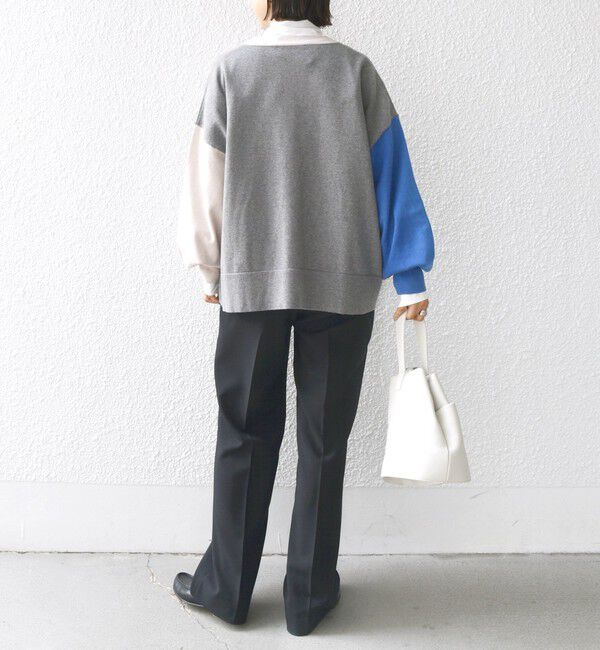 SHIPS for women「【WEB限定】〈手洗い可能〉配色 ポケット カーディガン」|カーディガン|