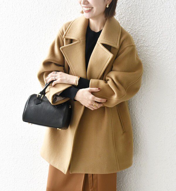 SHIPS any「SHIPS any: ウール コクーン テーラード ショート コート 25AW」|その他|