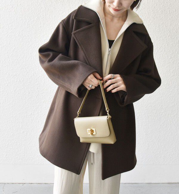 SHIPS any「SHIPS any: ウール コクーン テーラード ショート コート 25AW」|その他|