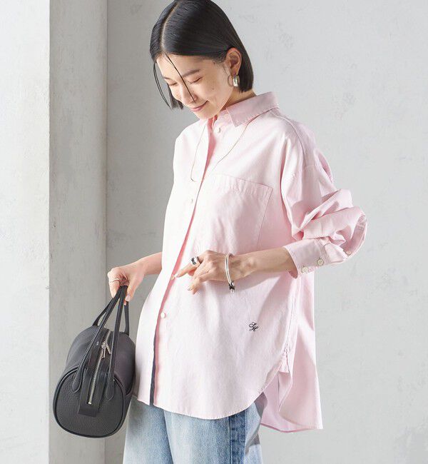 SHIPS for women「〈洗濯機可能〉ピン オックス 刺繍 シャツ」|シャツ・ブラウス|