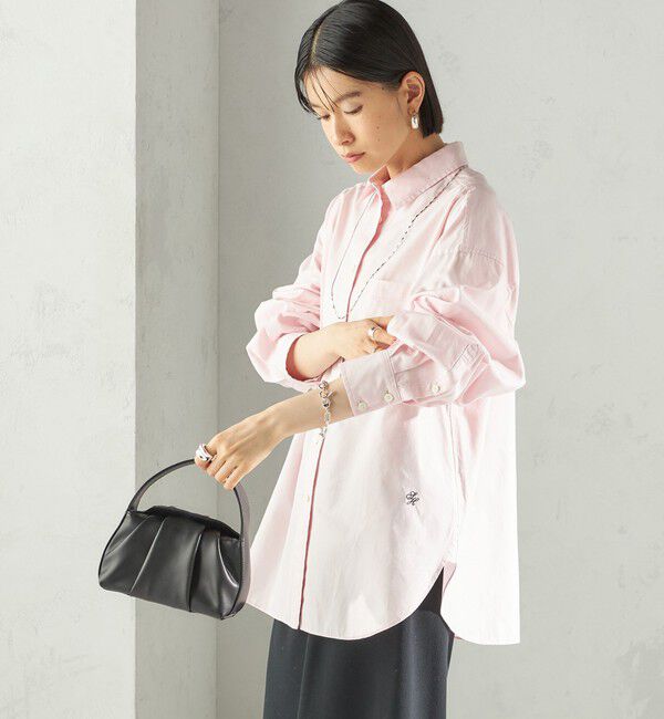 SHIPS for women「〈洗濯機可能〉ピン オックス 刺繍 シャツ」|シャツ・ブラウス|
