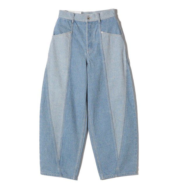 SHIPS for women「パッチワーク カーブ デニム」|デニム|