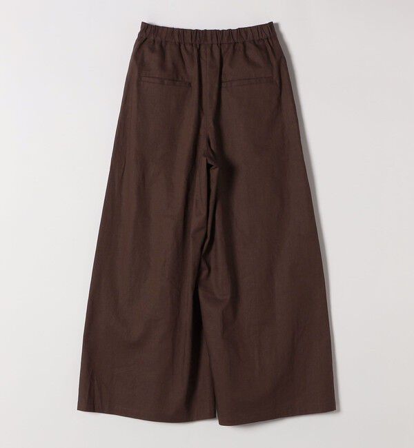 SHIPS any「SHIPS any:〈洗濯機可能〉リネン ミックス タック フレア ワイド パンツ」|その他|
