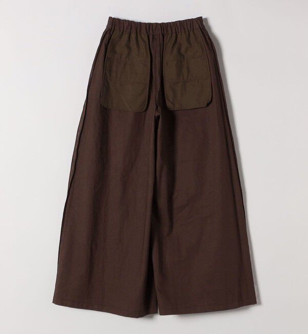 SHIPS any「SHIPS any:〈洗濯機可能〉リネン ミックス タック フレア ワイド パンツ」|その他|
