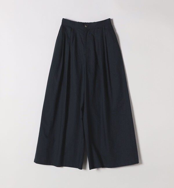 SHIPS any「SHIPS any:〈洗濯機可能〉リネン ミックス タック フレア ワイド パンツ」|その他|