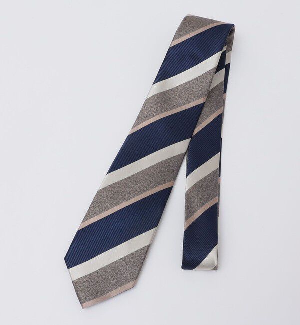 SHIPS Colors 「SHIPS Colors:シルク ストライプ ネクタイ 2◇」|ネクタイ・蝶ネクタイ|ベージュ