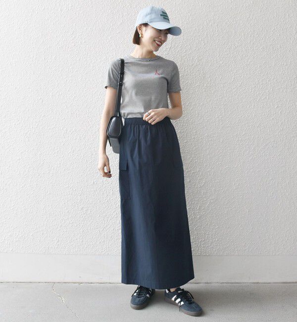 SHIPS any「【SHIPS any別注】PETIT BATEAU: ロゴ プリント コンパクト ボーダー TEE 25SS」|Tシャツ・カットソー|