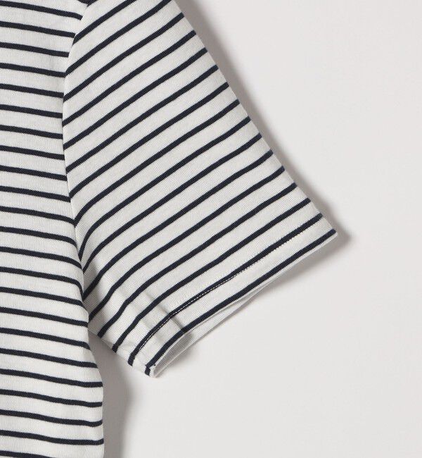 SHIPS any「【SHIPS any別注】PETIT BATEAU: ロゴ プリント コンパクト ボーダー TEE 25SS」|Tシャツ・カットソー|