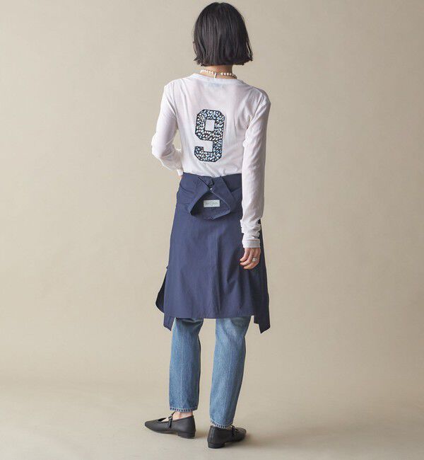 SHIPS for women「SHIPS NINE CASE:〈洗濯機可能〉ロゴ ロング スリーブ TEE」|Tシャツ・カットソー|