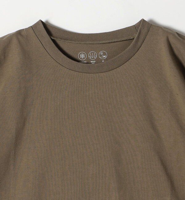 SHIPS any「SHIPS any:〈UVカット/接触冷感/吸水速乾/洗濯機可能〉USAコットン ツイスト TEE」|Tシャツ・カットソー|