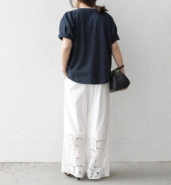 SHIPS any「SHIPS any:〈UVカット/接触冷感/吸水速乾/洗濯機可能〉USAコットン ツイスト TEE」|Tシャツ・カットソー|