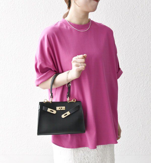 SHIPS any「SHIPS any:〈接触冷感/汗染み防止加工/洗濯機可能〉ラウンドヘム クルー ビッグ TEE」|Tシャツ・カットソー|