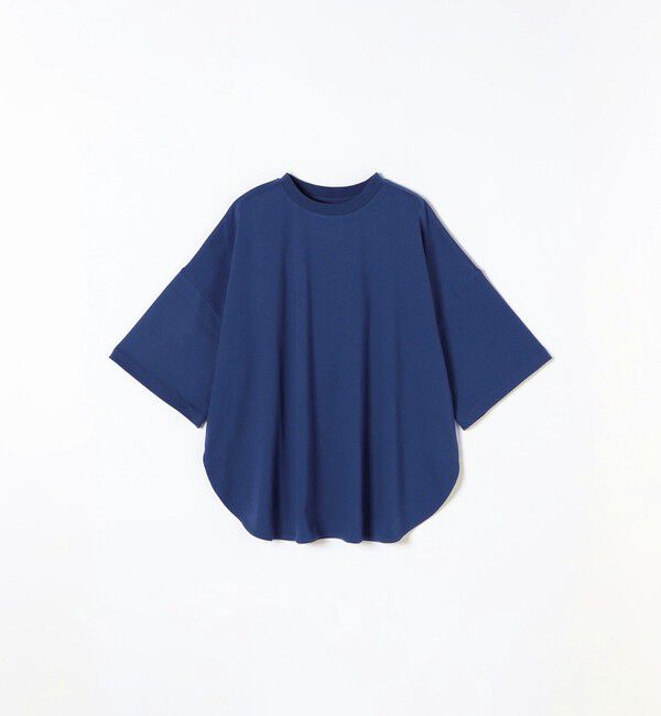 SHIPS any「SHIPS any:〈接触冷感/汗染み防止加工/洗濯機可能〉ラウンドヘム クルー ビッグ TEE」|Tシャツ・カットソー|