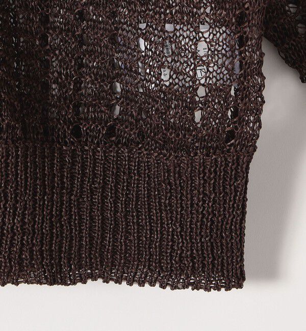 SHIPS any「《一部追加予約》SHIPS any:〈手洗い可能〉ギマ ワイド Vネック シアー カーディガン」|カーディガン|