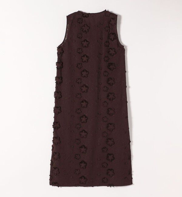 SHIPS any「SHIPS any:〈手洗い可能〉3D フラワー エンブロイダリー ロング ワンピース」|ワンピース|