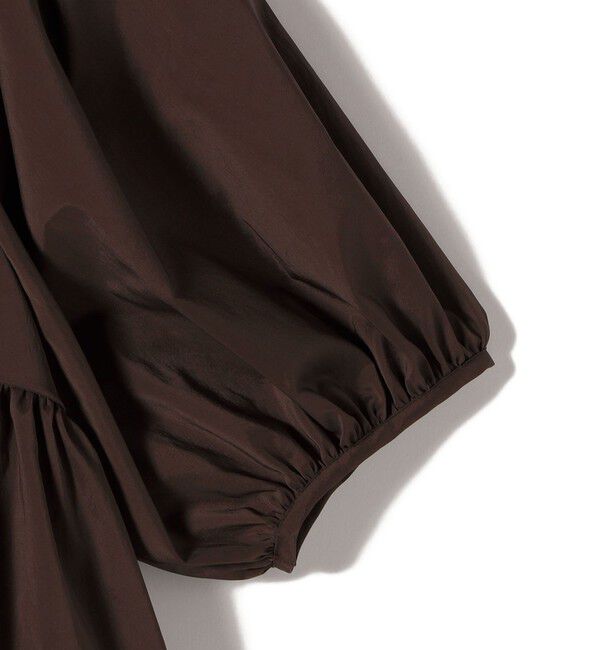 SHIPS for women「〈手洗い可能〉ストレッチ タフタ ウエスト ギャザー ブラウス」|シャツ・ブラウス|