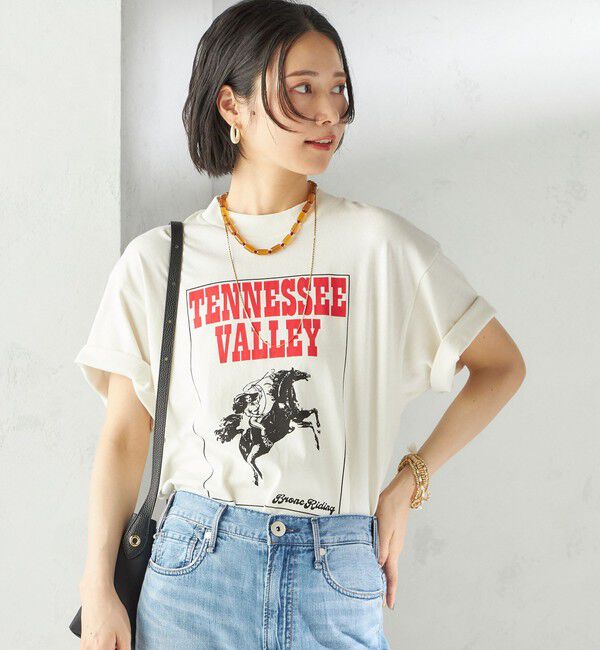 SHIPS for women「【SHIPS別注】TENNESSEE:イージー ショート スリーブ TEE」|Tシャツ・カットソー|