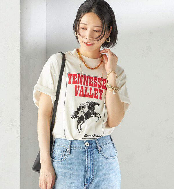 SHIPS for women「【SHIPS別注】TENNESSEE:イージー ショート スリーブ TEE」|Tシャツ・カットソー|