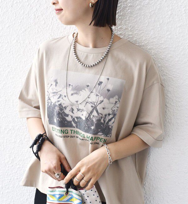 SHIPS for women「【SHIPS別注】81BRANCA:フォト ワイド TEE」|Tシャツ・カットソー|